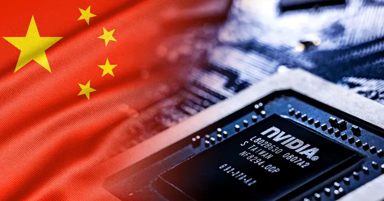 চীনের পতাকা, এনভিডিয়ার চিপ